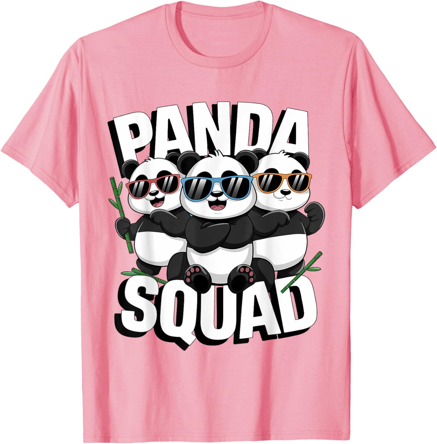 Panda Squad Family Matching T-Shirt for National Panda Day Fun - 1