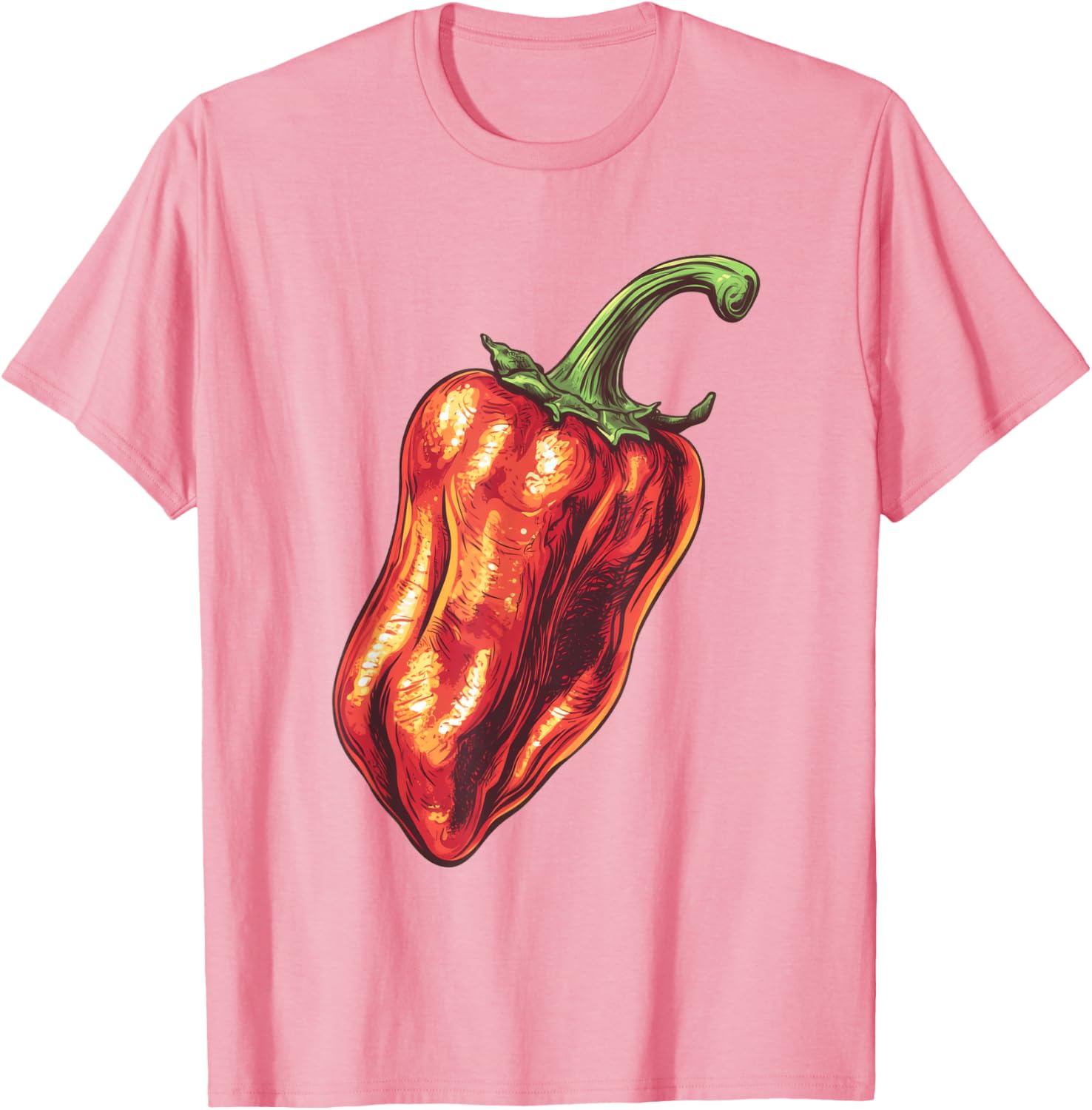 Ghost Pepper Retro T-Shirt for Spicy Food Lovers and Trendsetters - 8