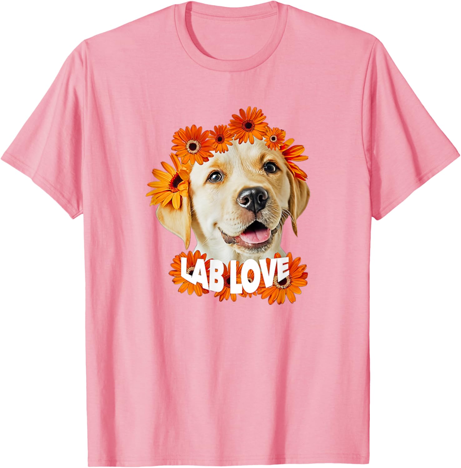 Yellow Labrador Love T-Shirt for Dog Moms and Dads - Daisy Puppy Design - 9