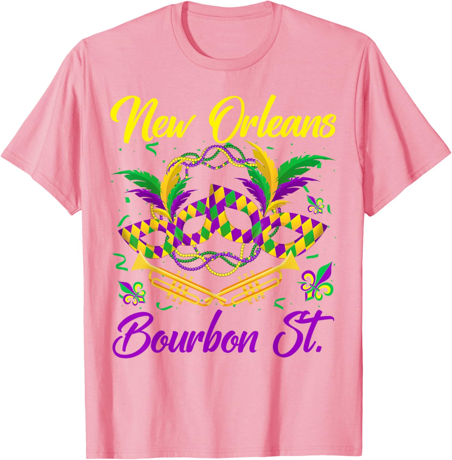 Funny NOLA Bourbon Street Mardi Gras T-Shirt for Fat Tuesday Celebrations - 5
