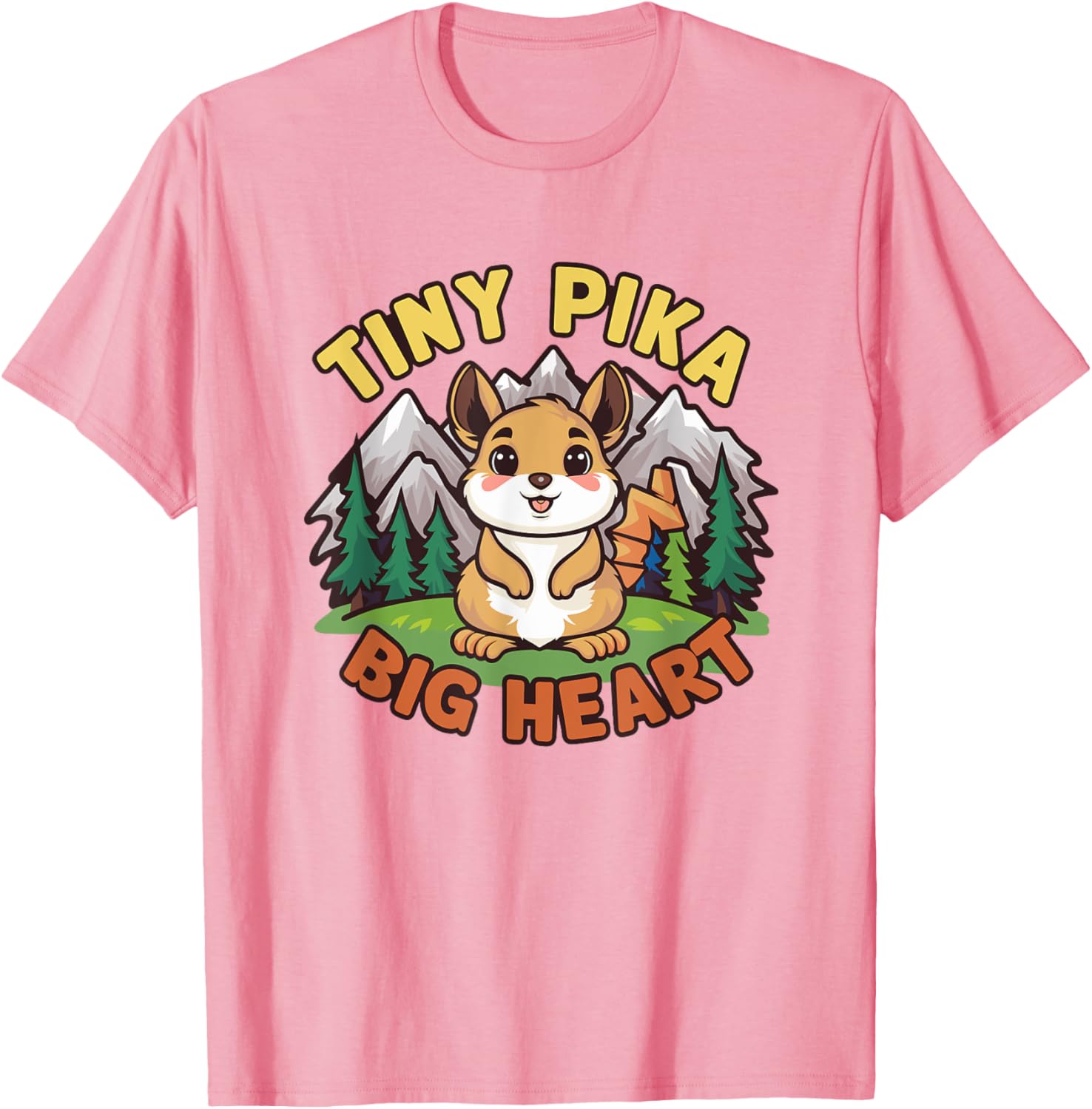 Playful Tiny Pika Big Heart T-Shirt for Animal Lovers and Adventurers - 3