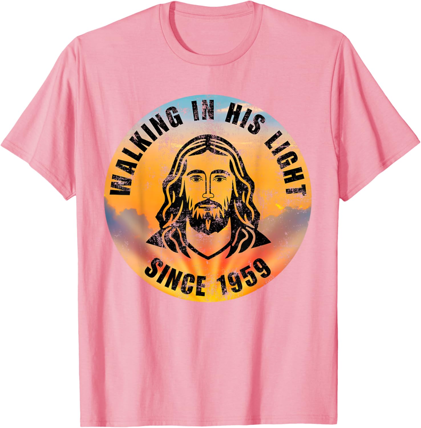 Walking In His Light Since 1959 Christian Quote T-Shirt for Positivity - 20