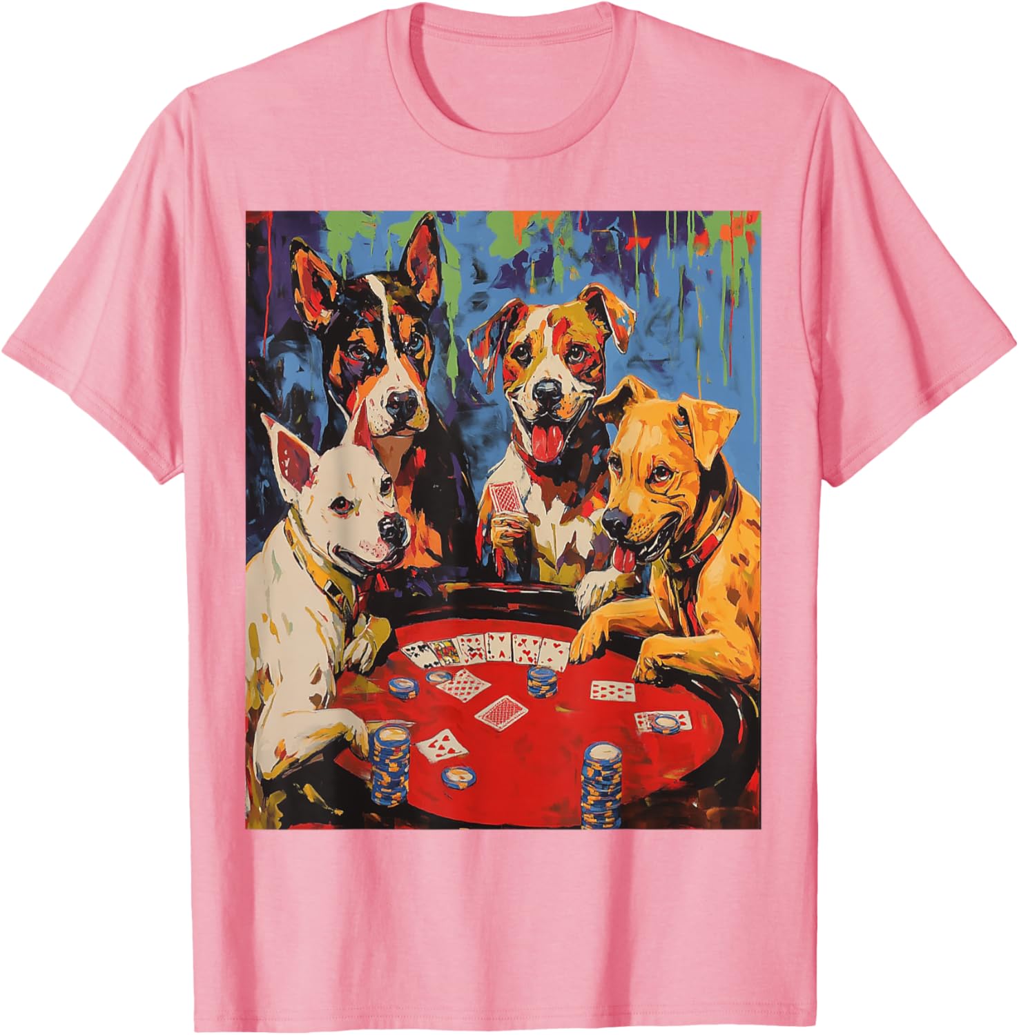Dogs Playing Poker T-Shirt for Fun Pet Lovers - Stylish Graphic Tee - 29
