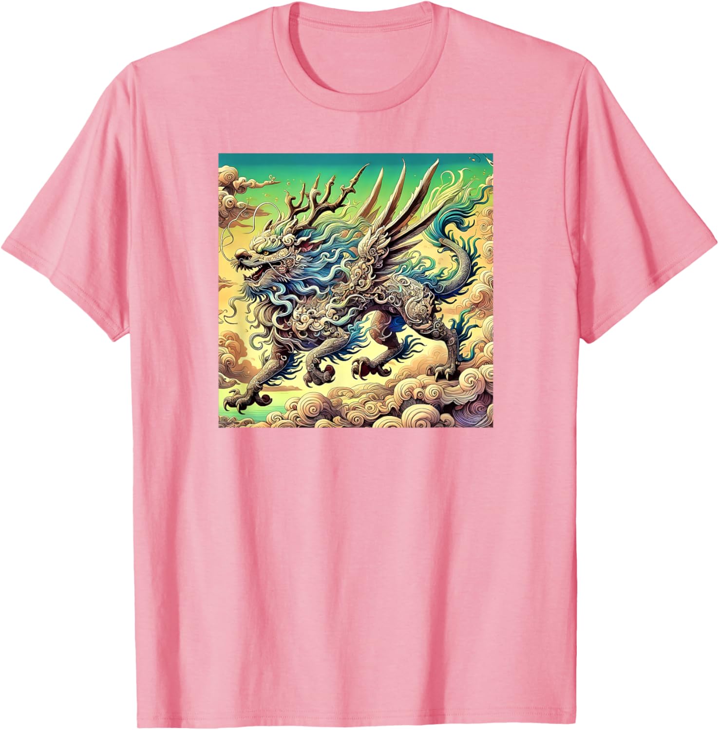 Legendary Qilin Dragon-Inspired T-Shirt for Unique Fashion Lovers - 12