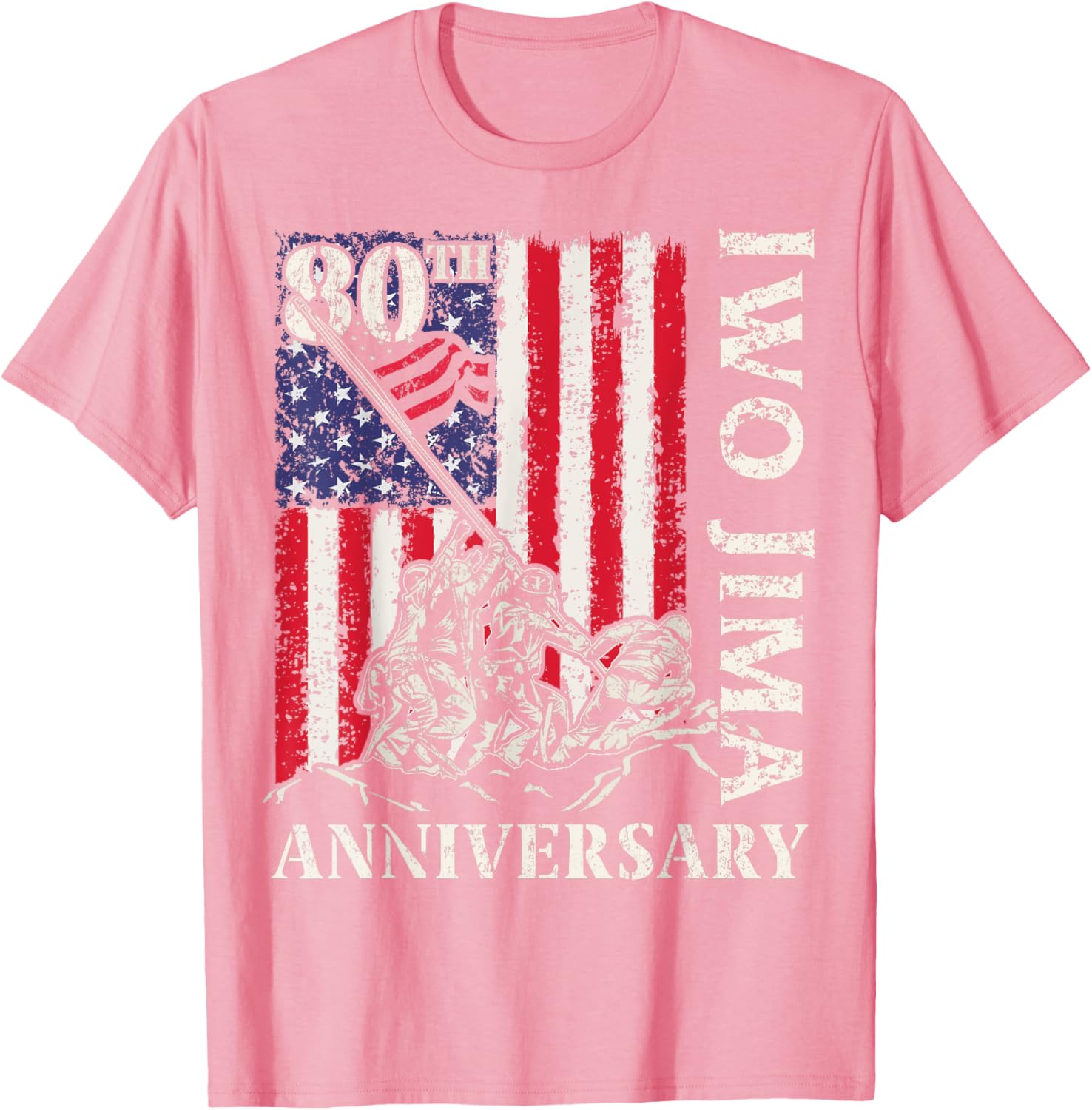 Iwo Jima 80th Anniversary WWII Veteran T-Shirt for 4th of July - 5