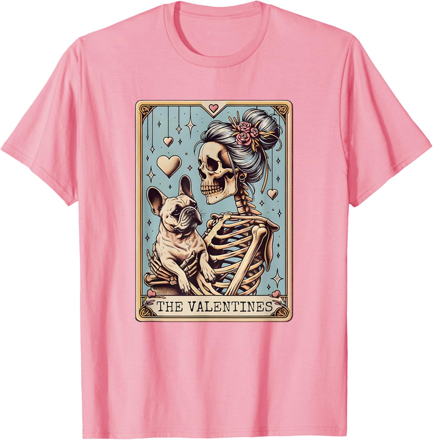 French Bulldog Valentine's Day Tarot Card T-Shirt for Dog Lovers - 28