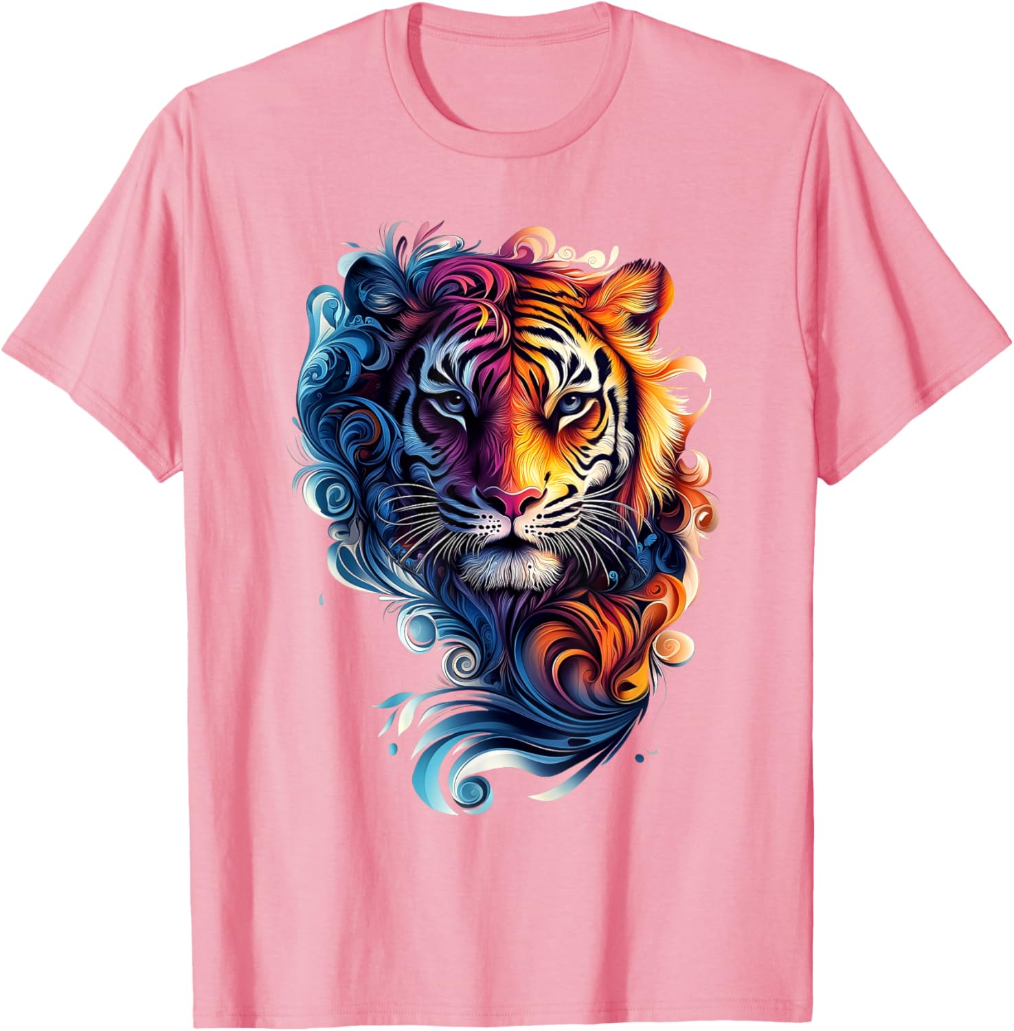 Colorful Tiger Wildlife T-Shirt for Nature Lovers - Stylish and Fun - 14
