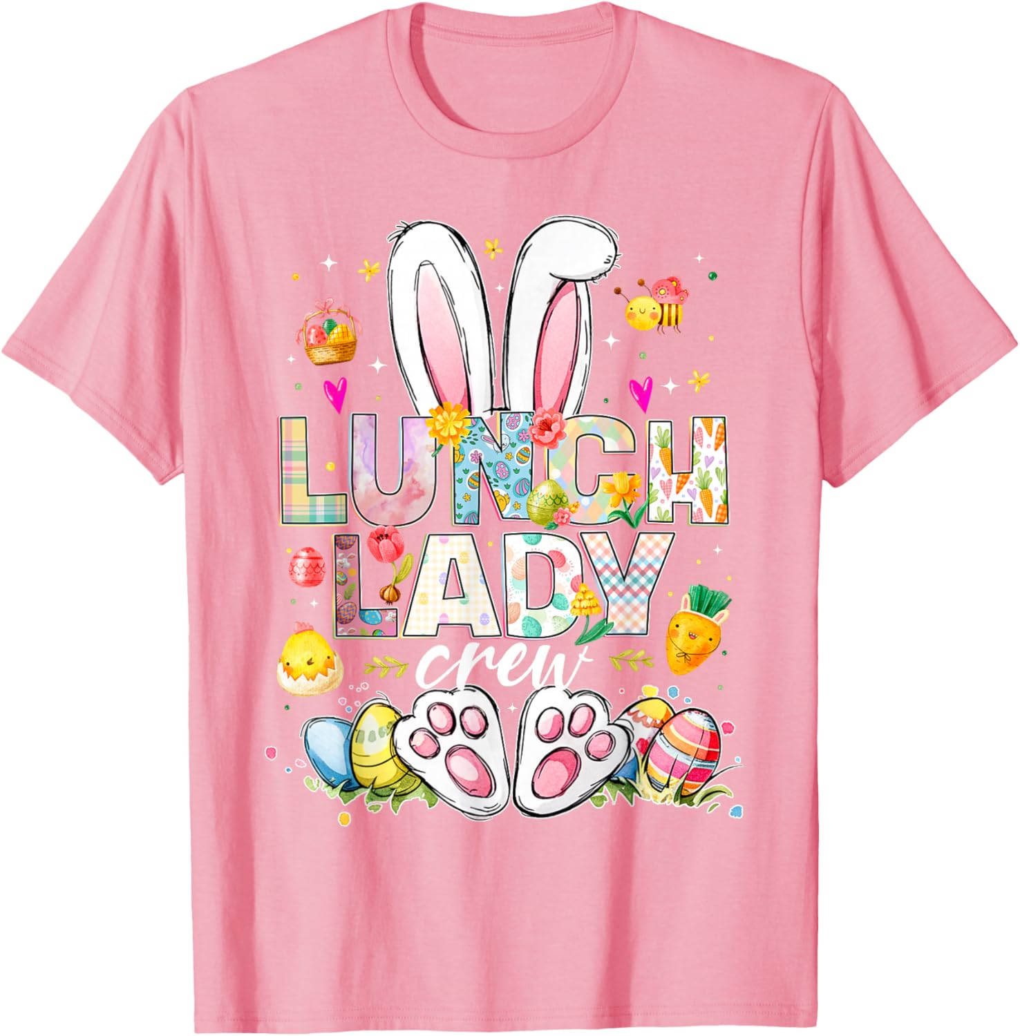 Funny Bunny Lunch Lady Easter T-Shirt for Cafeteria Workers - 15