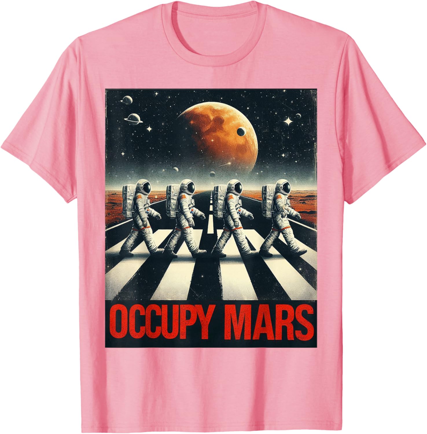 Astronauts Walking on Mars T-Shirt Perfect for Space Lovers and Adventurers - 5