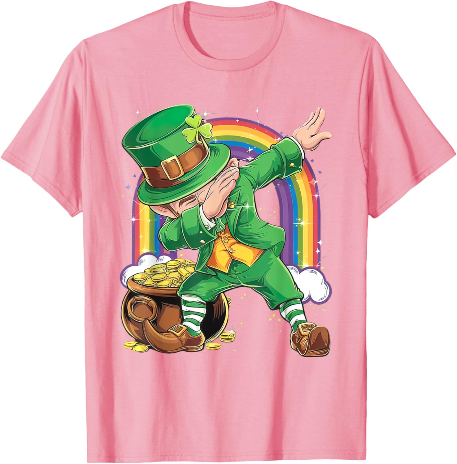 St Patricks Day Dabbing Leprechaun T-Shirt for Men, Women, Kids - 26