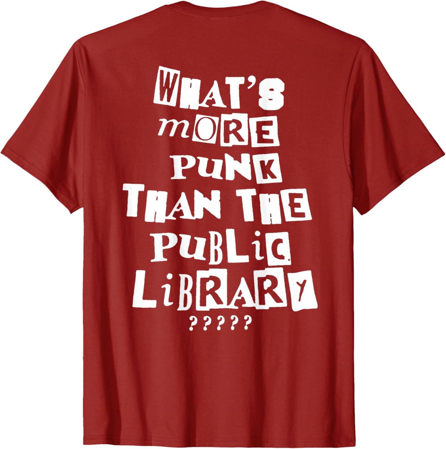Punk Library T-Shirt for Book Lovers - Trendy and Unique Fashion Tee - 6