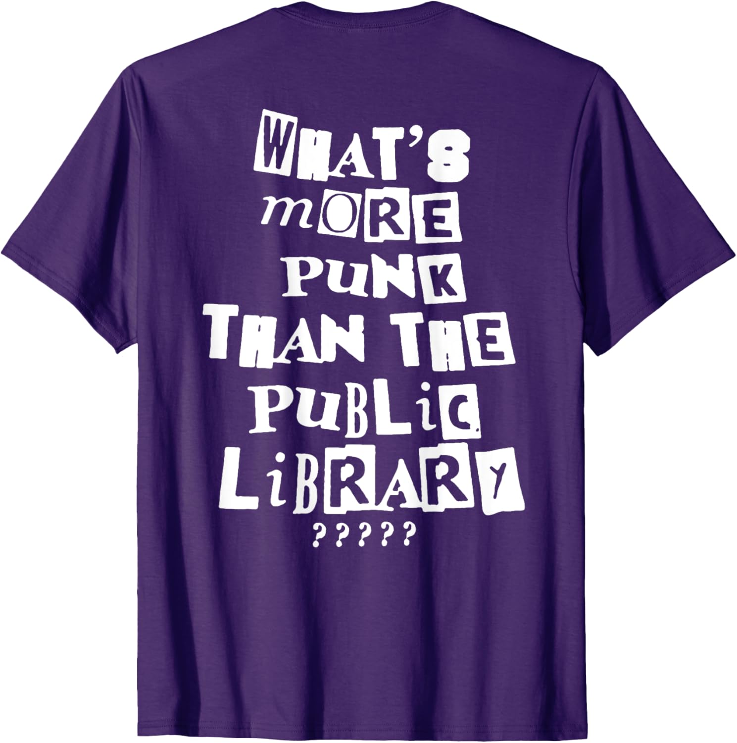Punk Library T-Shirt for Book Lovers - Trendy and Unique Fashion Tee - 4