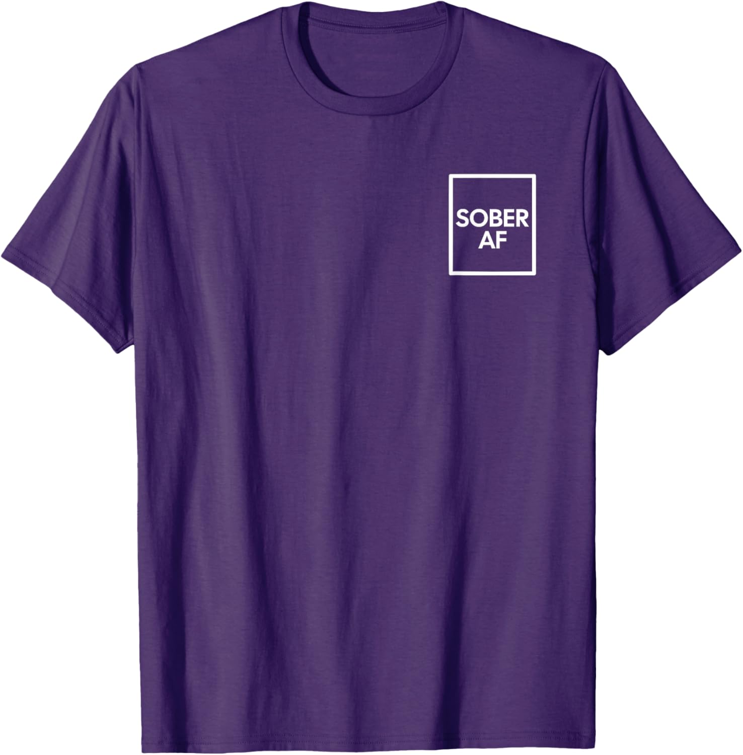 Funny Sober AF Sobriety Anniversary T-Shirt for AA Recovery Support - 11