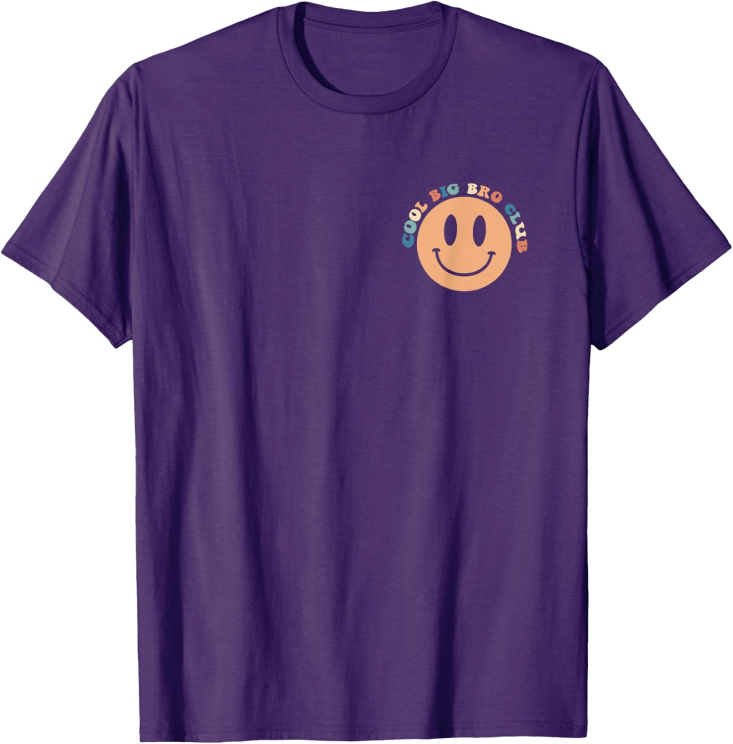 Cool Big Brother Club Groovy Leveling Up T-Shirt for Fun Siblings - 8