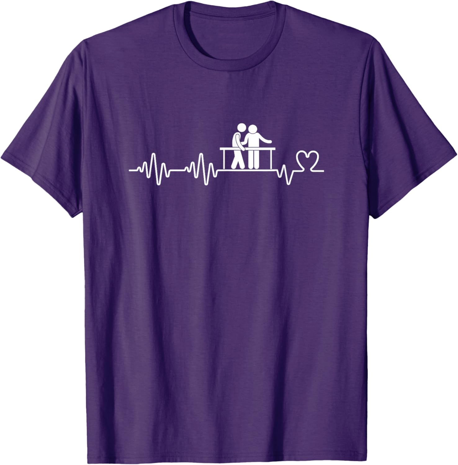 Funny Physical Therapist Heartbeat Man T-Shirt for Therapy Lovers - 2