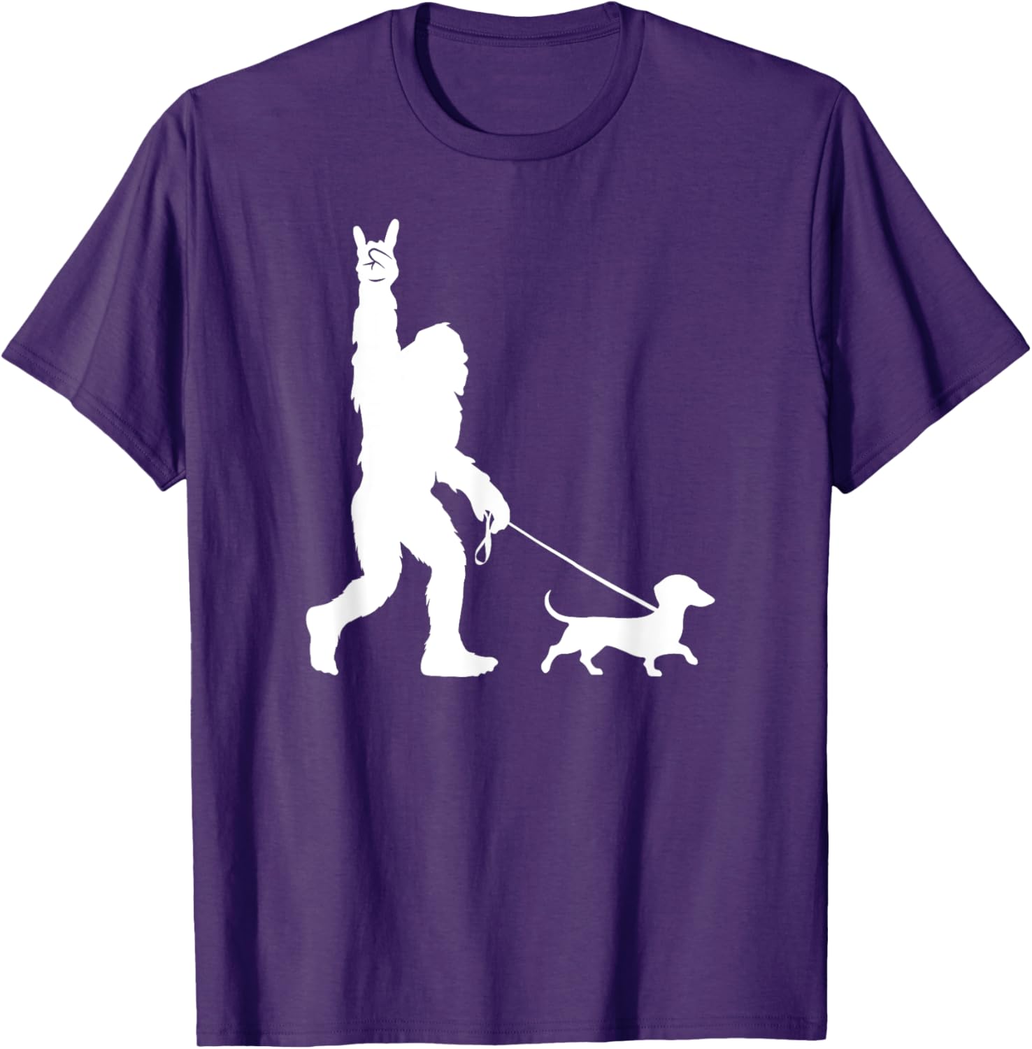 Bigfoot Dachshund T-Shirt for Men Women Kids - Fun Sasquatch Design - 9