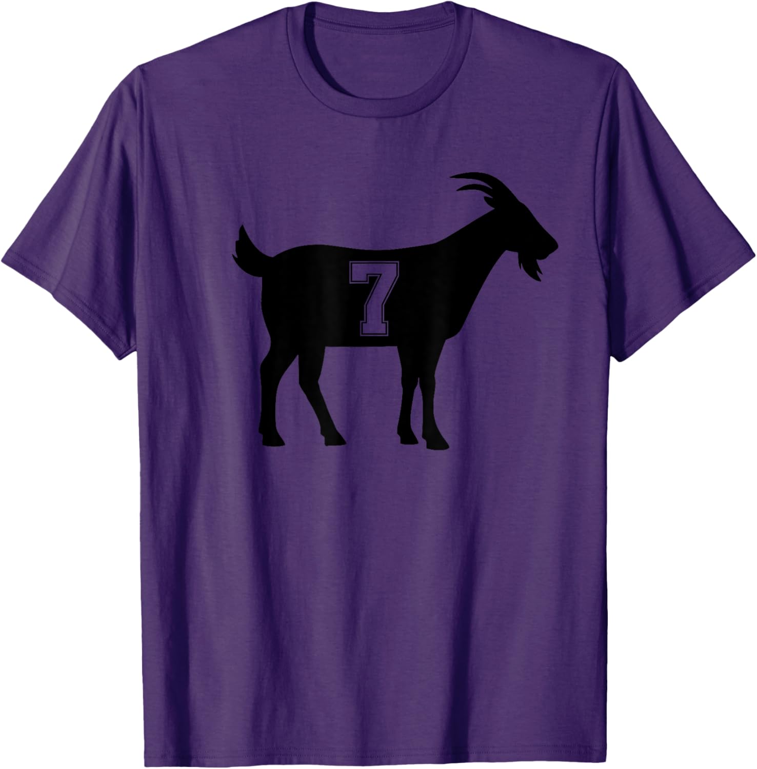 Goat 7 G.O.A.T. Number Seven Goat Graphic T-Shirt for Casual Style - 11