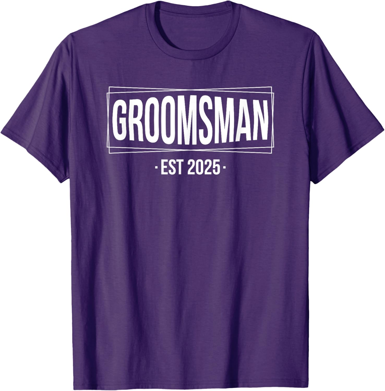 Groomsmen Est 2025 Matching T-Shirt for Wedding Bachelor Party Fun - 6
