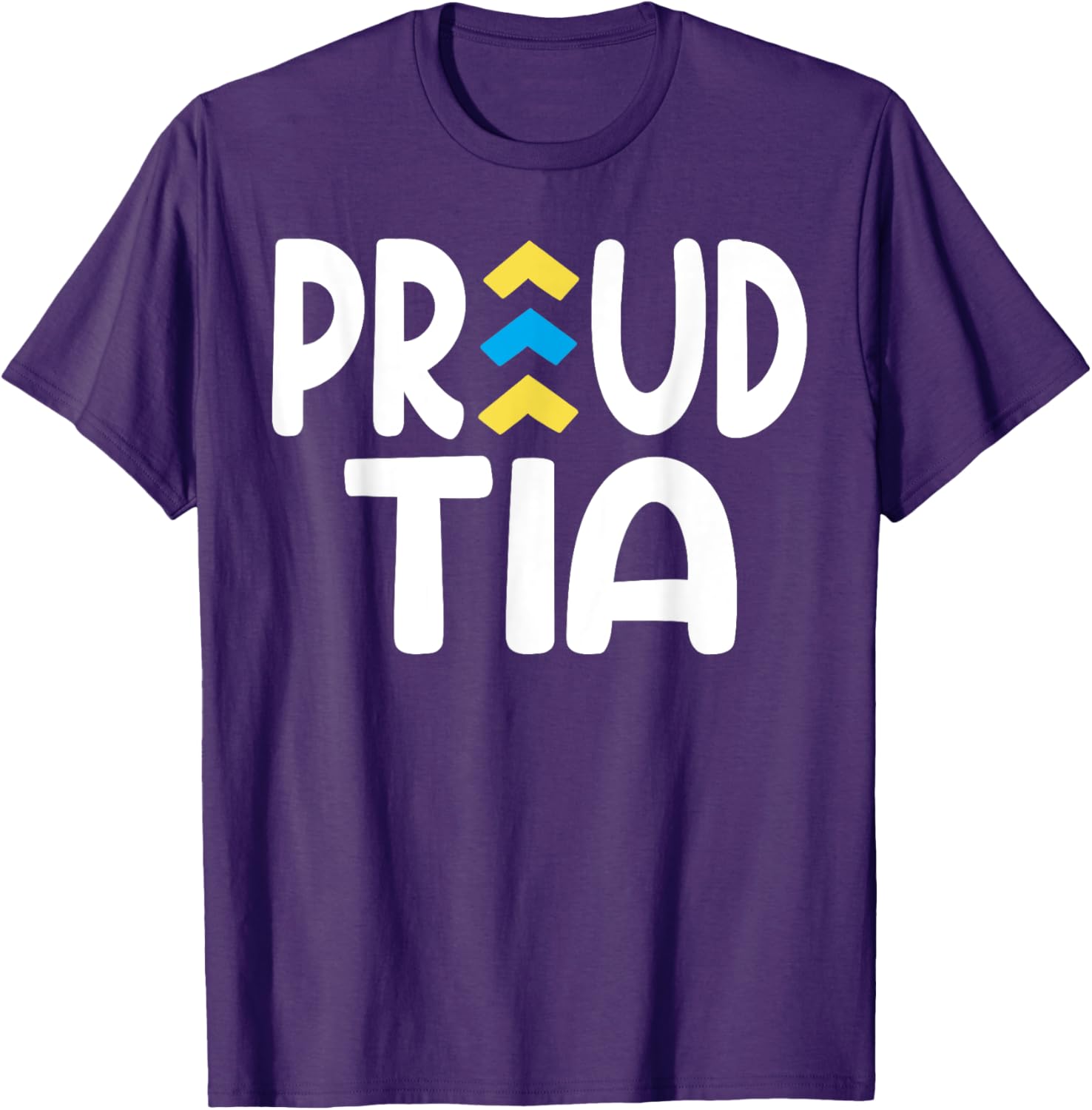 Proud Tia World Down Syndrome Day Awareness Socks and Aunt T-Shirt - 3