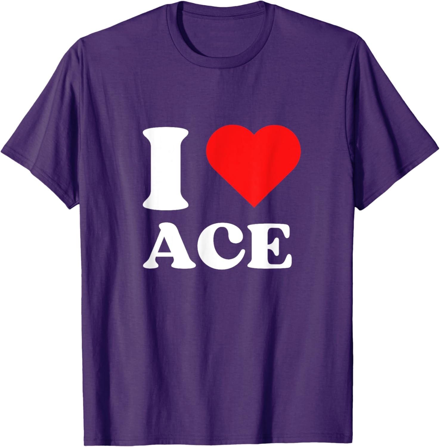 I Love Ace Y2K Valentine's Day T-Shirt for Trendy Fashion Lovers - 3