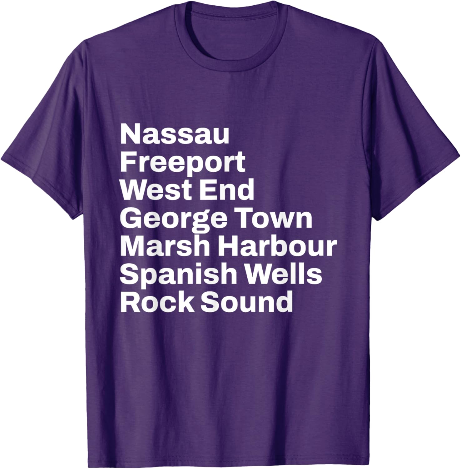 Bahamas Cities and Towns Travel T-Shirt for Beach Lovers and Adventurers - 12