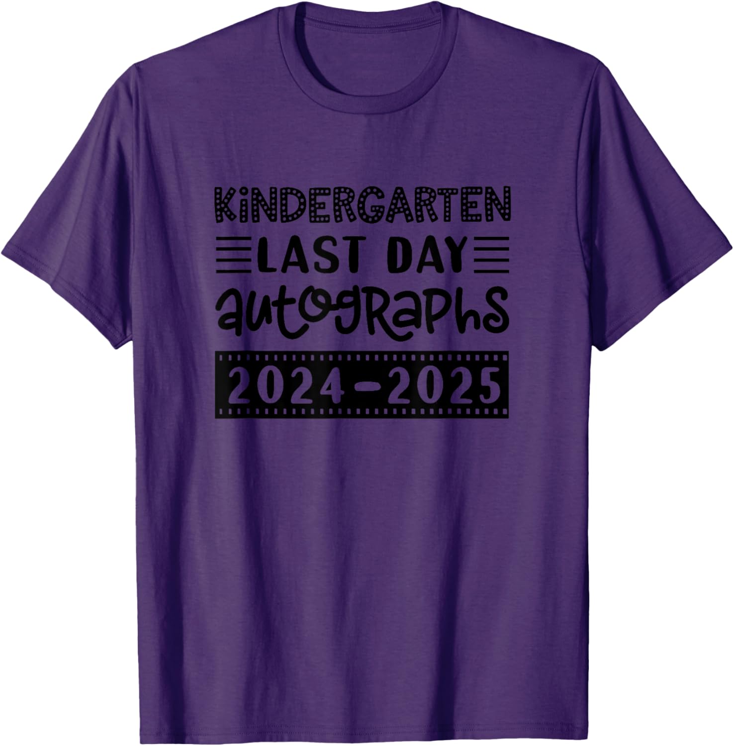 Last Day of School Kindergarten T-Shirt for Kids - Sign My Shirt Fun - 7