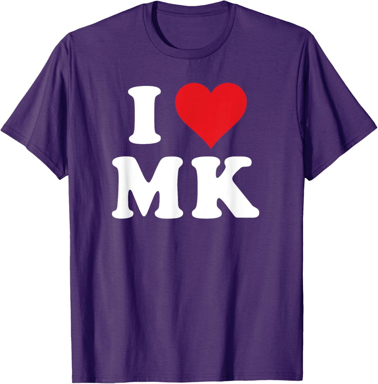 I Love MK Initials T-Shirt for Personalized Style and Comfort - 12