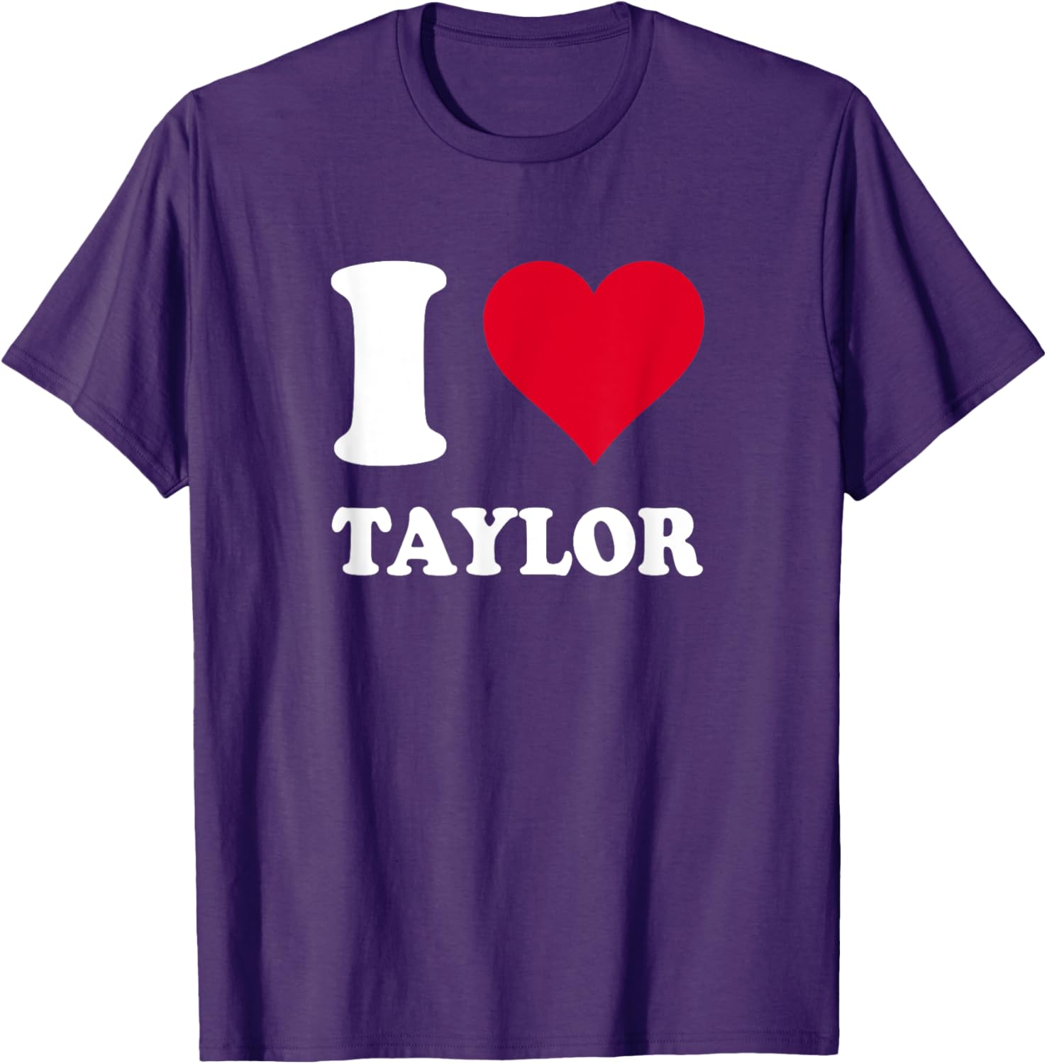 Red Heart I Love Taylor T-Shirt for Fans - Stylish and Comfortable Apparel - 5