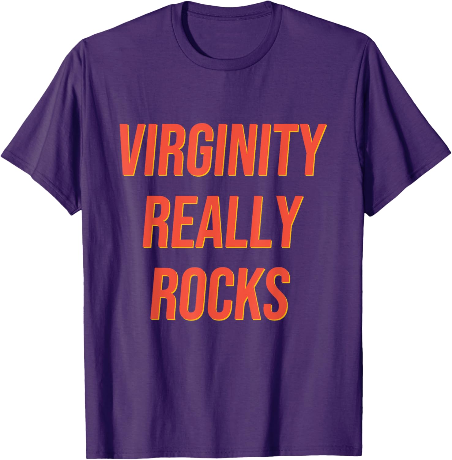 Funny Virginity Rocks T-Shirt for Men and Women - Humorous Graphic Tee - 14