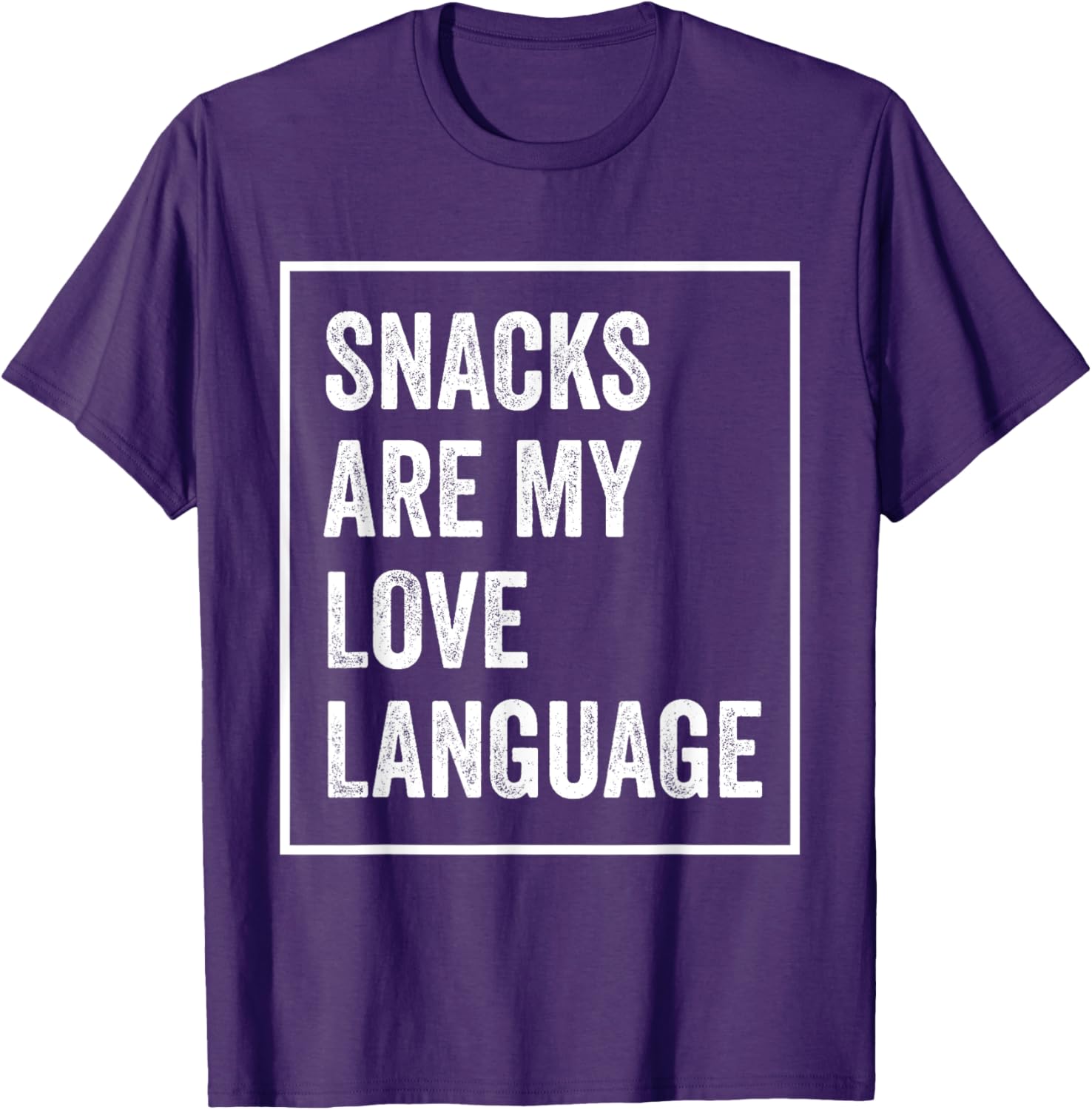 Funny Valentine's Day T-Shirt Snacks Are My Love Language Apparel - 11