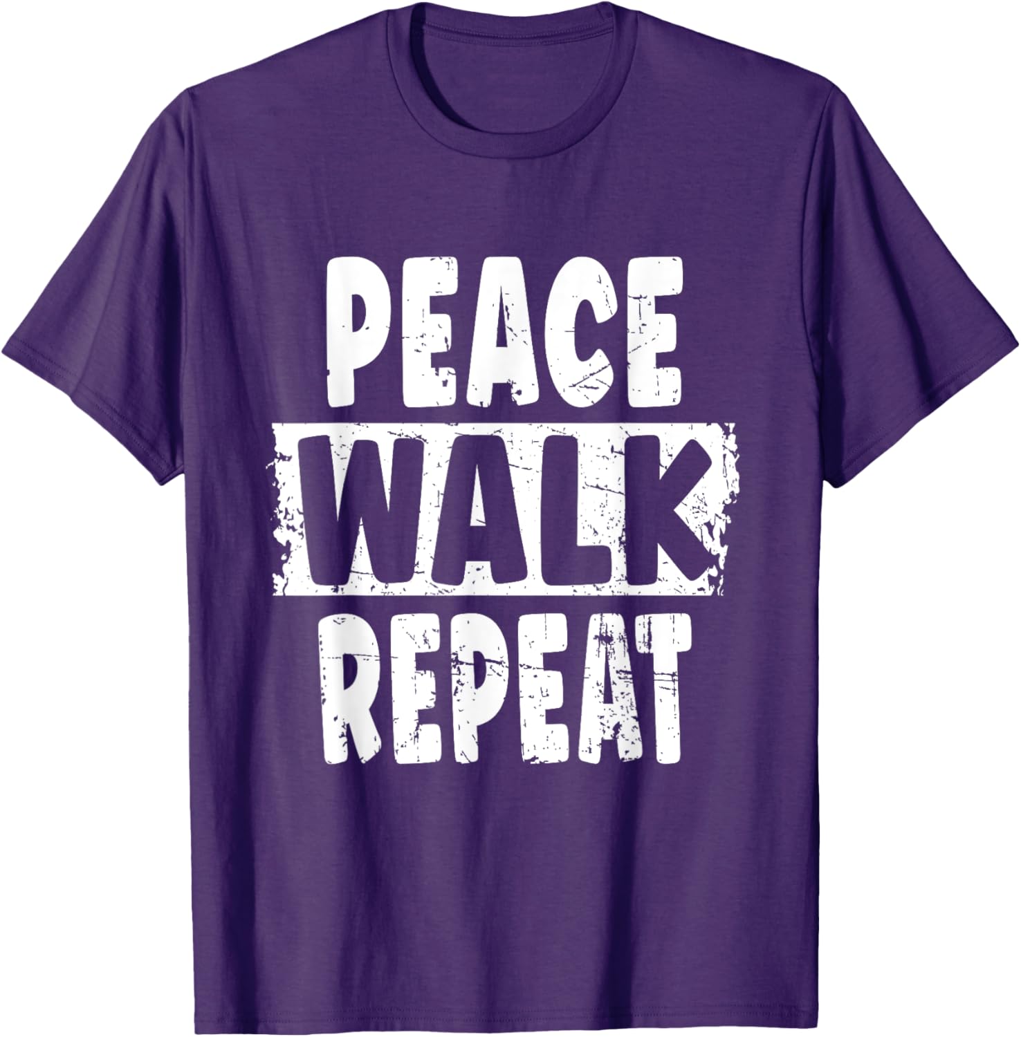 Peace Walk Repeat T-Shirt for Outdoor Enthusiasts and Silent Walk Lovers - 14