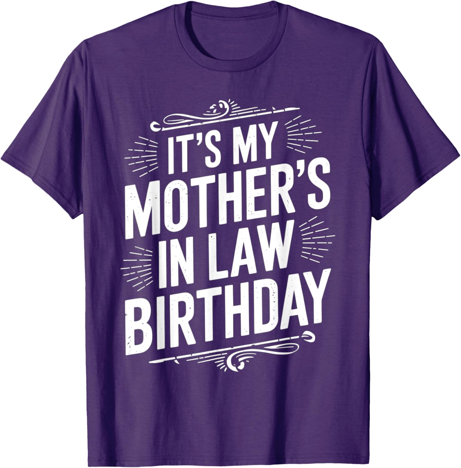 Vintage Distressed It's My Mother-in-Law's Birthday T-Shirt for Men and Kids - 18