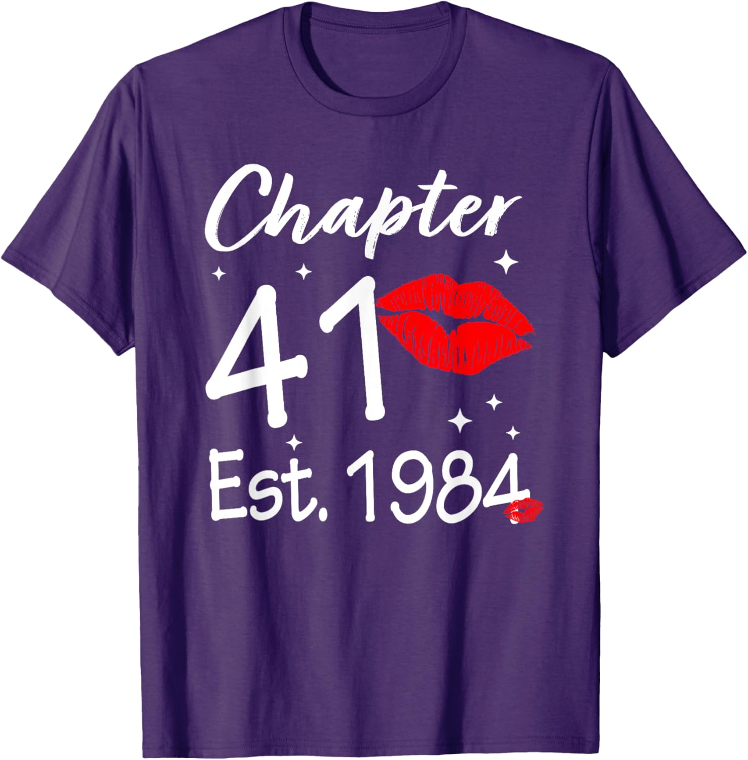 Happy 41st Birthday Women T-Shirt Chapter 41 EST 1984 Gift Idea - 7