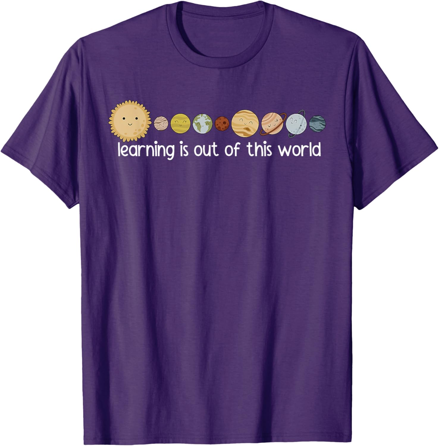 Learning Is Out Of This World Outer Space Science Teacher T-Shirt - 1
