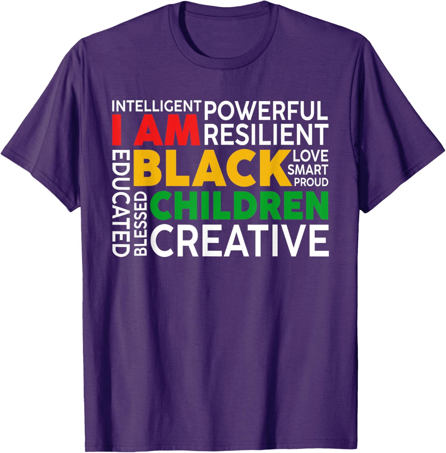 I Am Black Kids T-Shirt for Boys and Girls - Celebrate Black History Month - 28