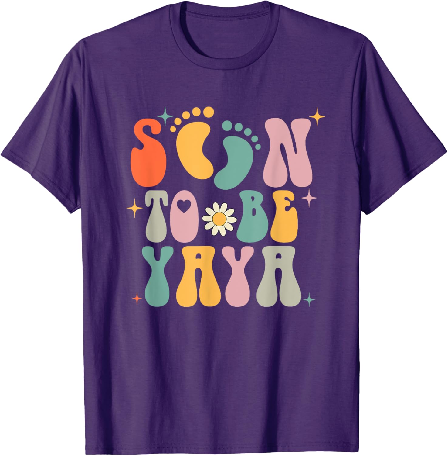 Groovy Retro First Time Grandma Yaya T-Shirt for Proud New Grandmothers - 4