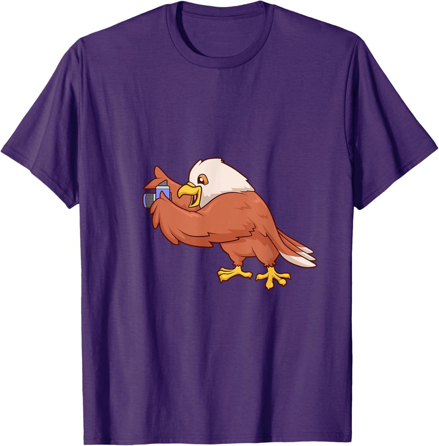 Eagle with Camera T-Shirt Perfect for Bird Lovers and Nature Enthusiasts - 21