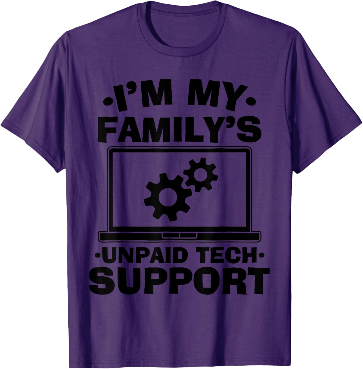 Funny Computer Engineer Unpaid Tech Support T-Shirt for Family Fun - 2
