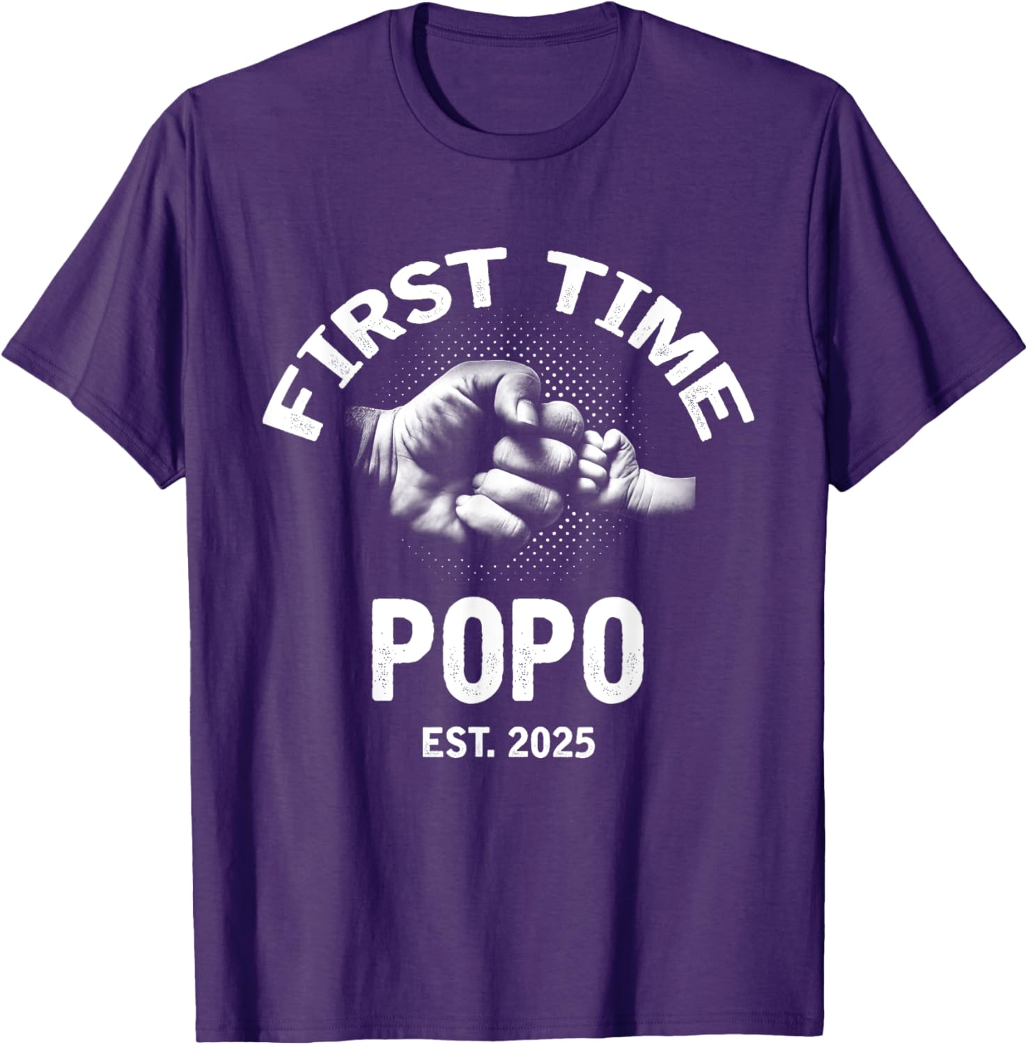 First Time Popo 2025 Father's Day Vintage T-Shirt for Dads - 13