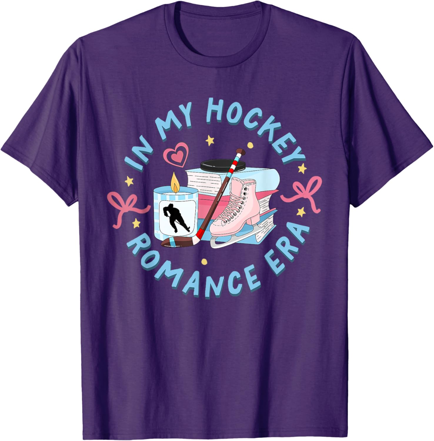 Funny Hockey Romance Reader T-Shirt for Sport Lovers and Fans - 3
