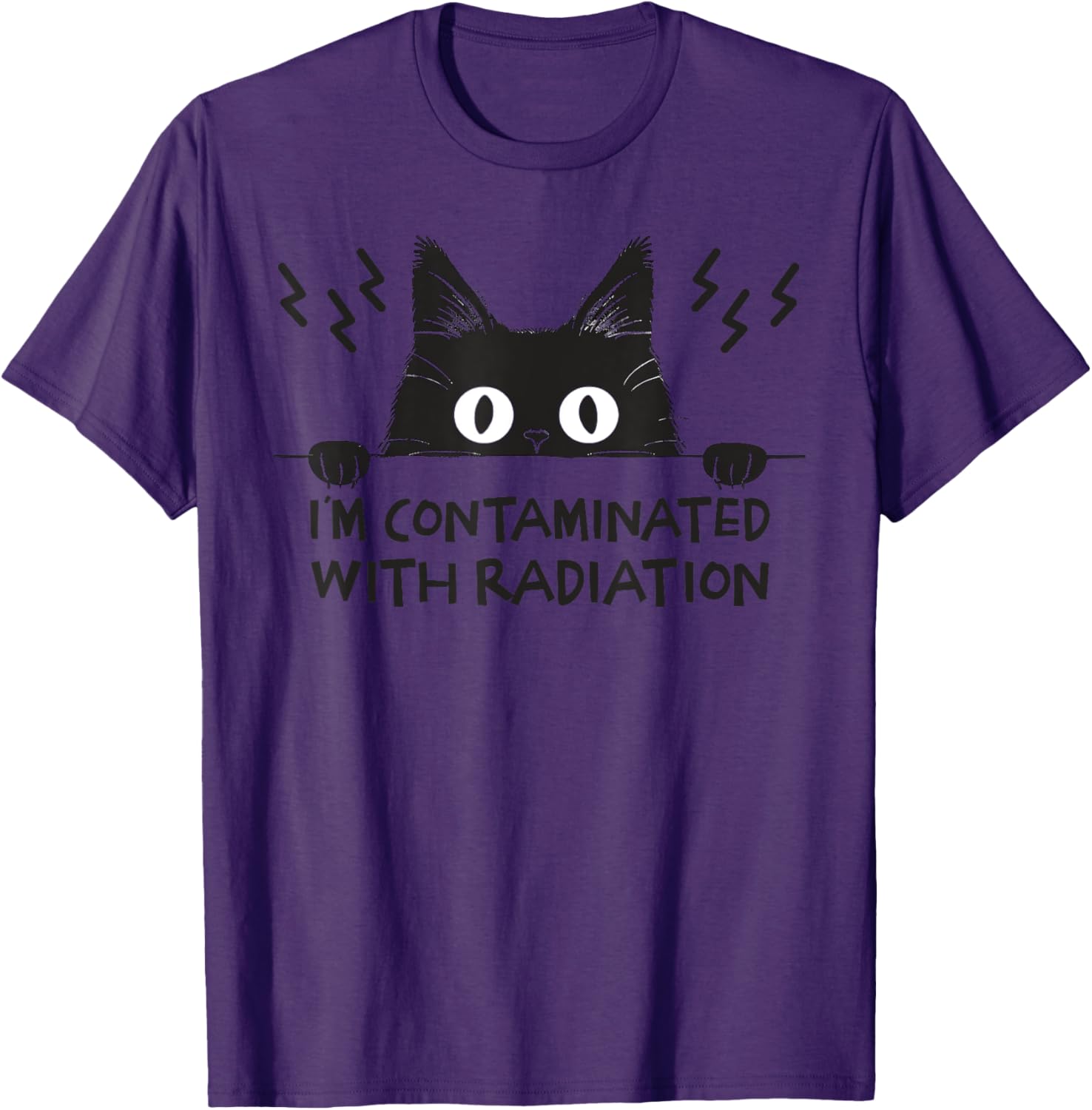 Radiation Contaminated Japanese Cat Meme T-Shirt for Cat Lovers - 9