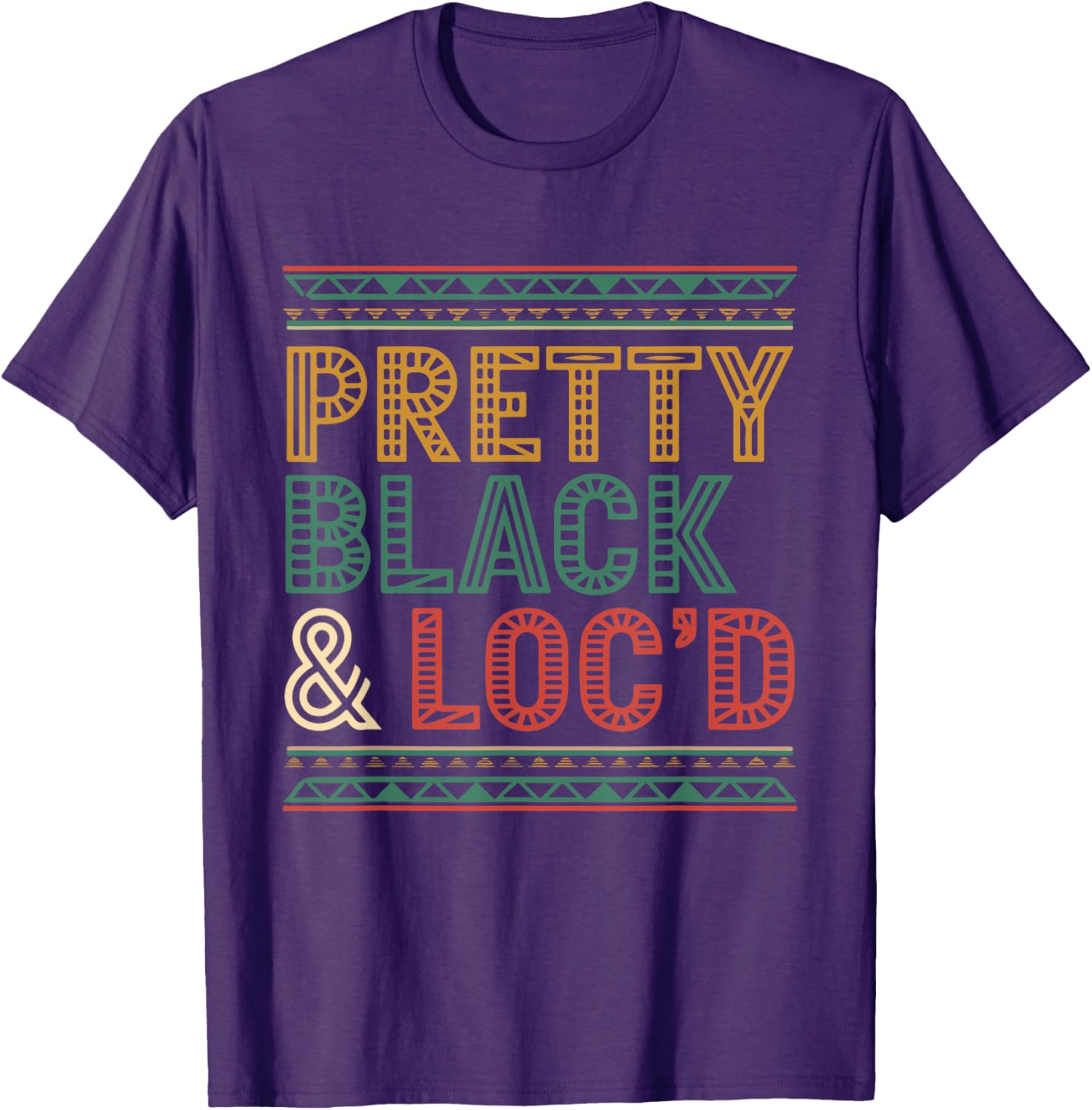 Pretty Black Loc'd Afro Dreadlocks T-Shirt for Melanin Queens - 19