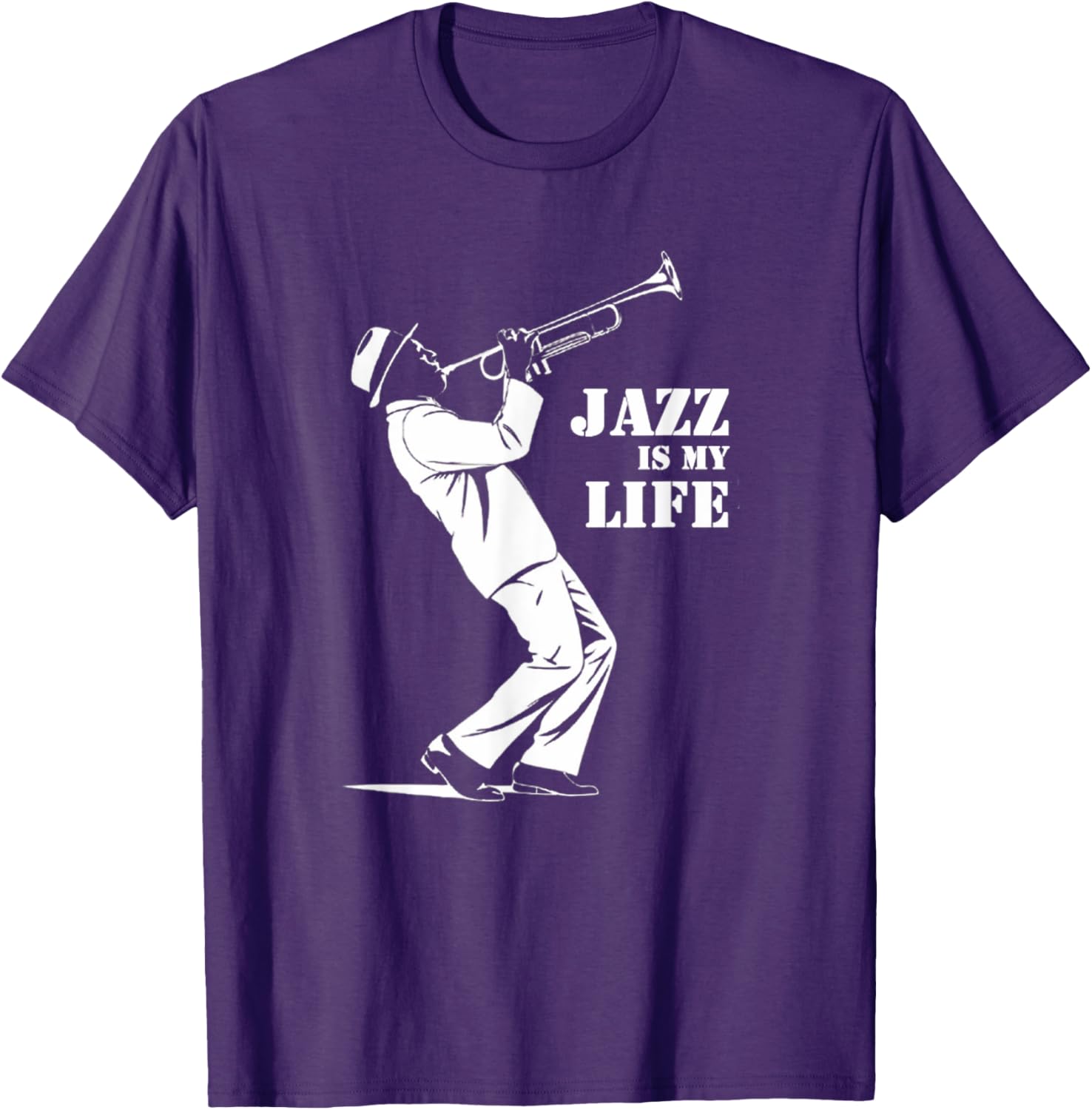 Jazz is My Life Trumpet T-Shirt for Jazz Musicians and Music Fans - 13