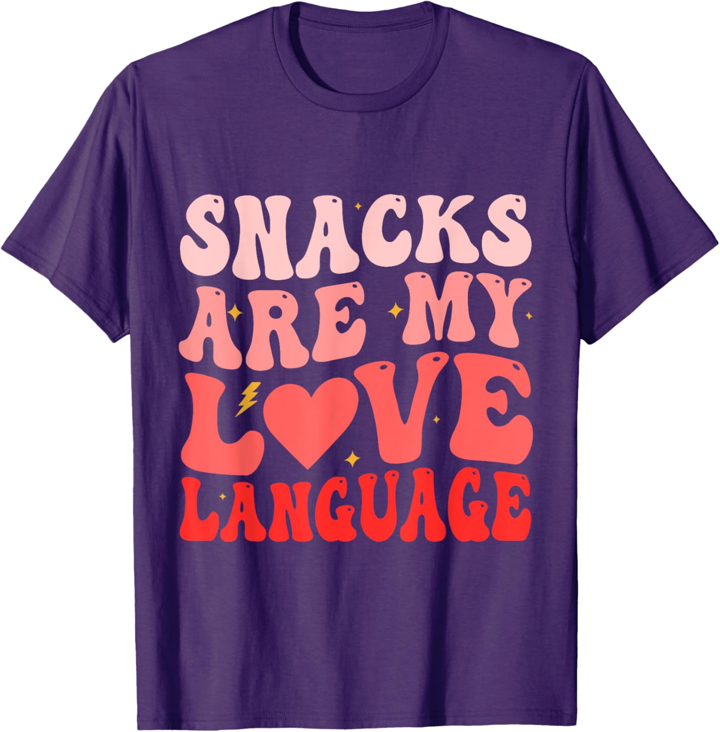 Funny Snacks Are My Love Language Valentine's Day T-Shirt for Foodies - 10