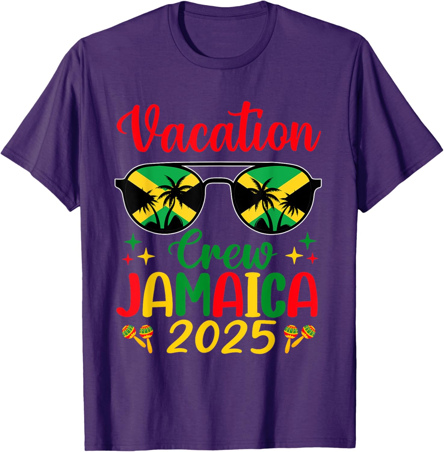 Vacay Crew Jamaica 2025 Matching T-Shirt for Fun Holiday Adventures - 1
