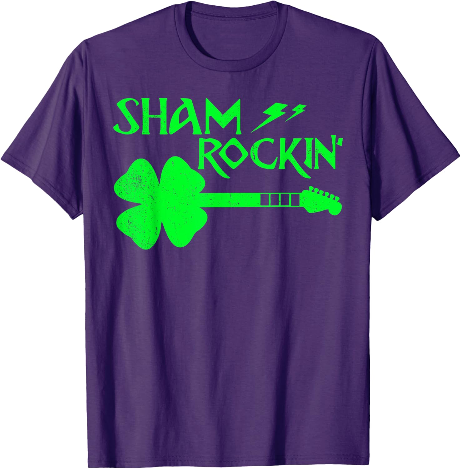 Sham Rockin’ Shamrock Guitar T-Shirt for St. Patrick's Day Celebrations - 12