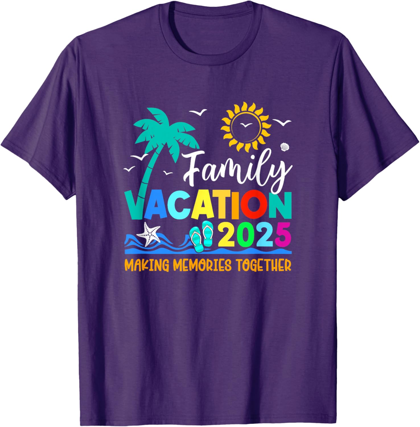 Family Vacation 2025 Summer T-Shirt for Making Memories Together - 7