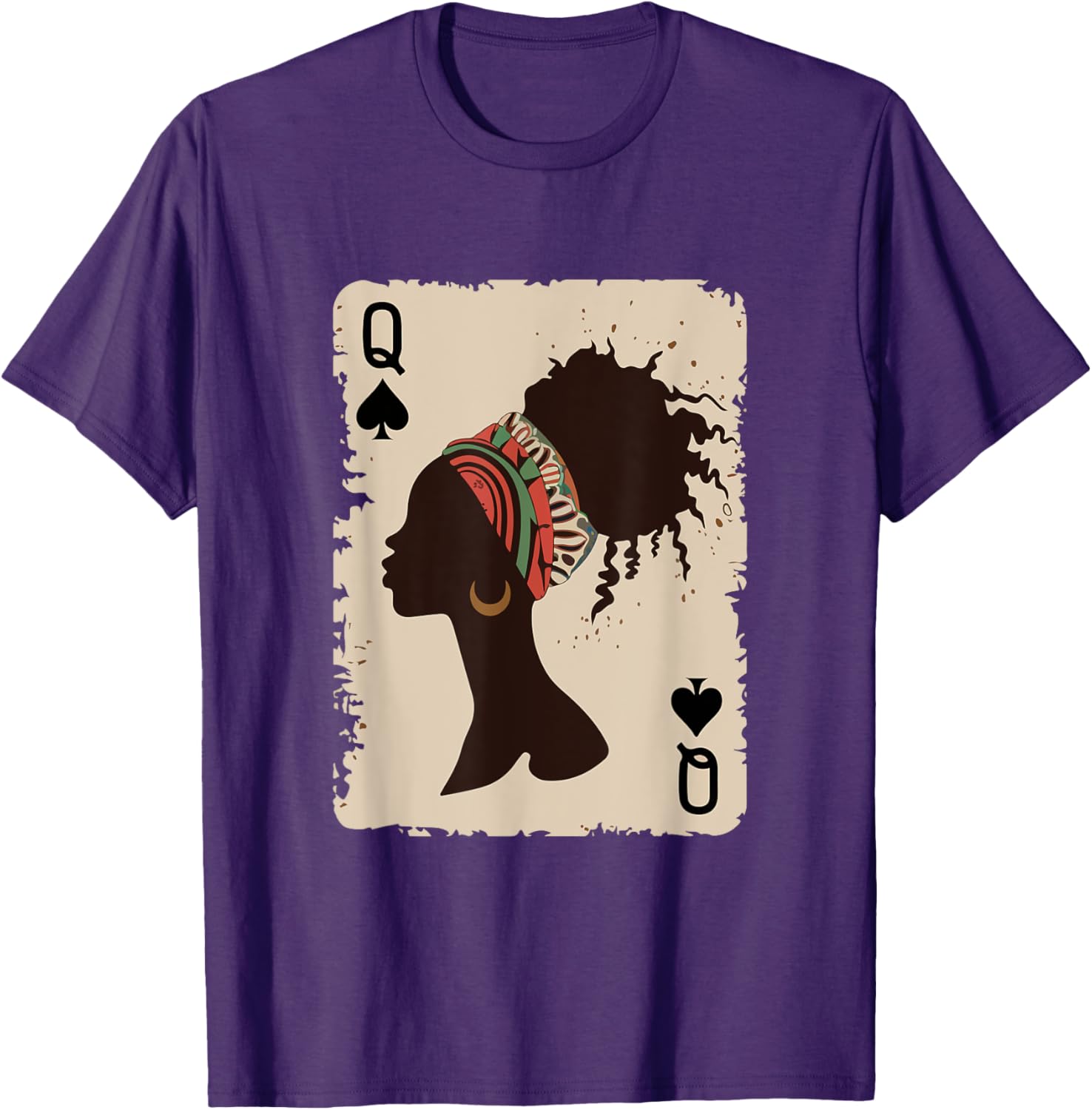 Black Queen Afro T-Shirt Proud Melanin Design for African American Women - 15