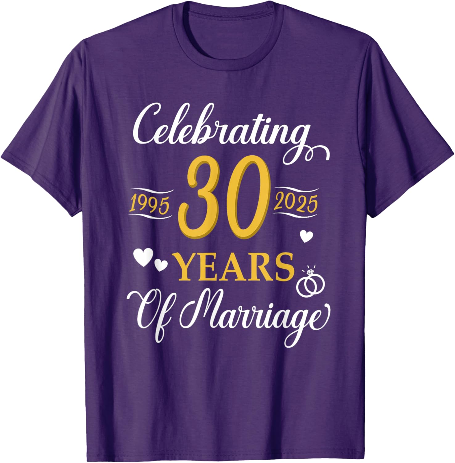 30th Anniversary Wedding T-Shirt Celebrating 1995 Love and Memories - 11
