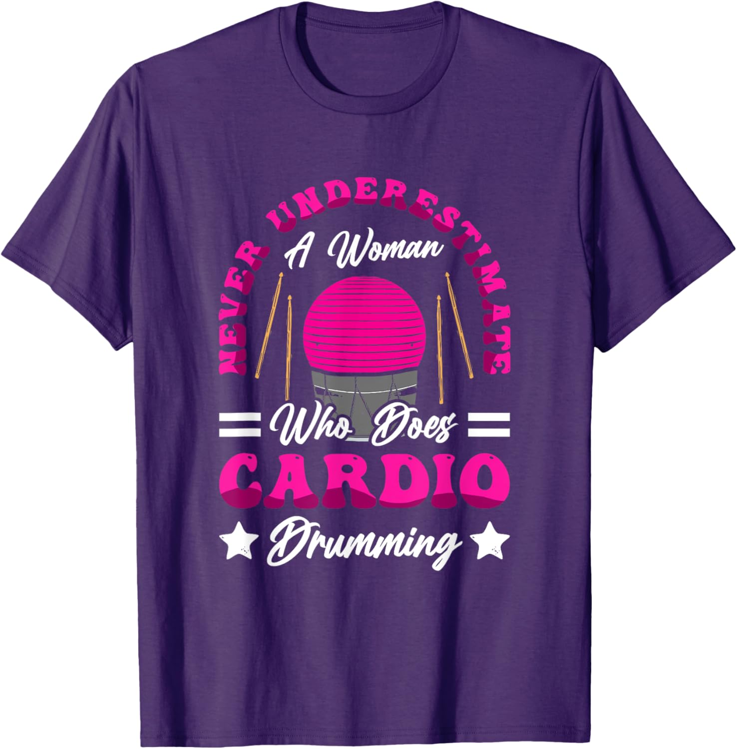 Energetic Cardio Drumming T-Shirt for Fitness Class Workouts - 9